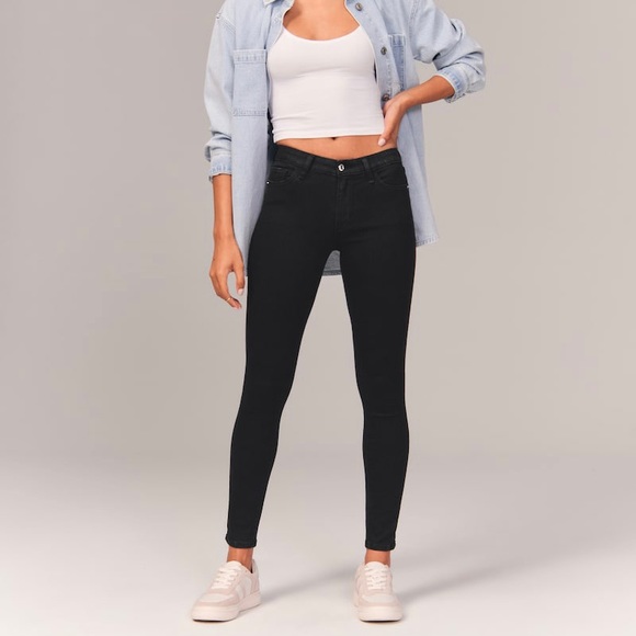 Abercrombie in Finch Mid Rise Super Skinny Jeans - Picture 1 of 12
